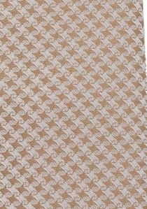 Krawatte beige Pattern