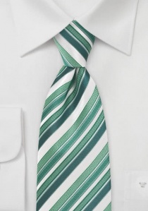 Cravatta business righe verde chiaro