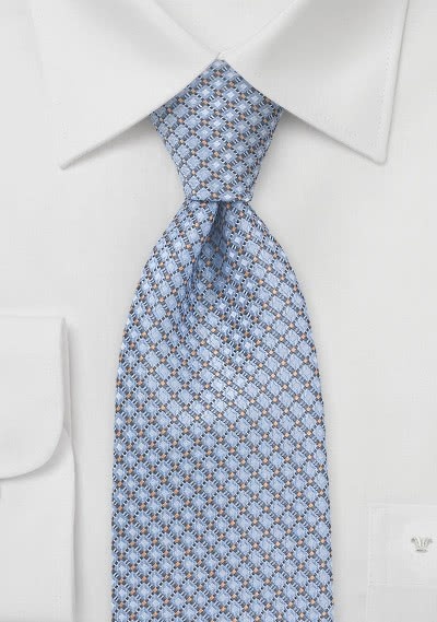 Cravatta azzurra quadri