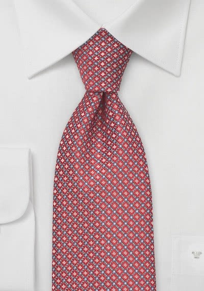 Cravatta rosso quadri
