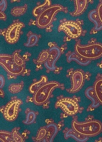 Sciarpa decorativa con motivo Paisley in turchese