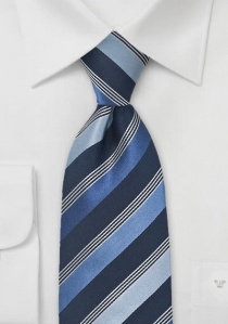 Cravatta business righe blu