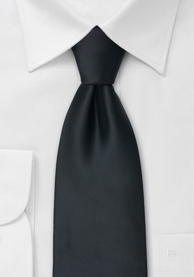 Schwarze Clipkrawatte Polyester Schwarze Clipkrawatte Polyester