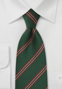 Cravatta regimentale verde