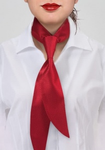 Cravatta da donna con struttura a tinta unita