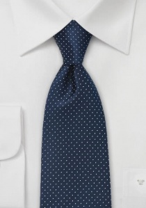 Cravatta blu notte puntini