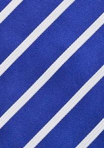 Cravatta righe blu regale