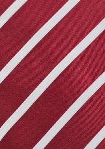 Cravatta business righe rosso ciliegia