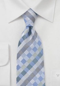 Cravatta quadrangolare blu celeste