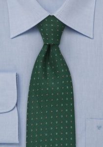 Cravatta fiorellini verde