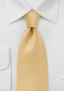 Cravatta giallo oro puntini