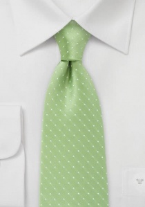 Cravatta verde chiaro pois
