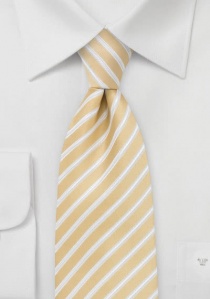 Cravatta righe giallo pallido