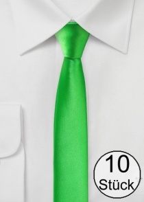 Cravatte da uomo extra strette verdi - Confezione