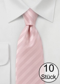 Cravatta a righe rosé - dieci pezzi