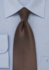 Cravatta marrone microfibra