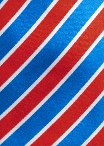 Meravigliosa cravatta con disegno a righe rosso