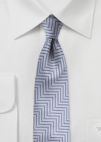 Cravatta con struttura grigio chiaro