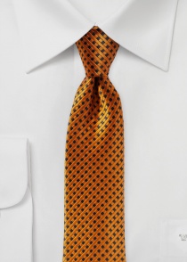 Cravatta business struttura modello arancione nero
