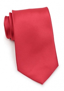Cravatta in microfibra Moulins rosso vivo