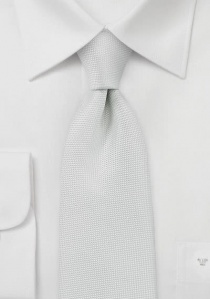 Krawatte  zart strukturiert weiß