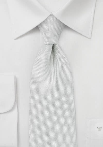 Krawatte  zart strukturiert weiß