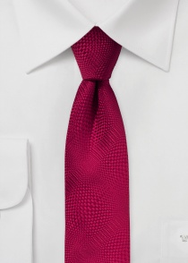 Cravatta da uomo con motivo a struttura rossa