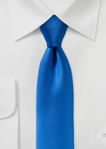Cravatta business XXL monocromatica blu reale