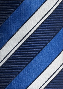 Cravatta Sevenfold Uomo a righe Blu Navy Ultra Blu