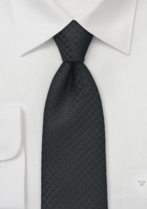 Cravatta quadri nera