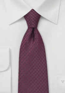 Cravatta business quadri lilla
