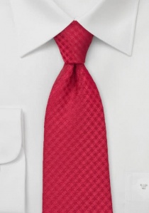 Cravatta business rossa quadri