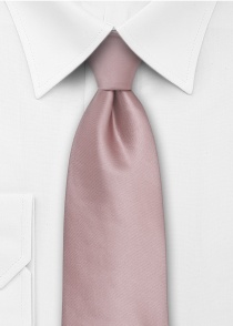 Cravatta XXL tinta unita rosa opaco