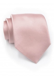 Cravatta XXL tinta unita rosa opaco