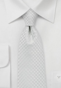 Cravatta business quadri bianca