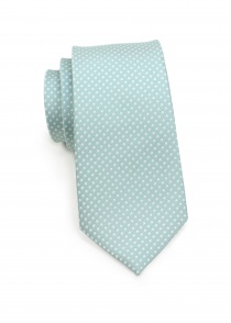 Cravatta verde-grigio puntini