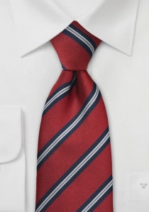 Cravatta clip regimental rossa