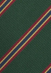 Cravatta XXL regimental verde