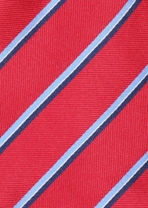 Cravatta a righe rosso medio