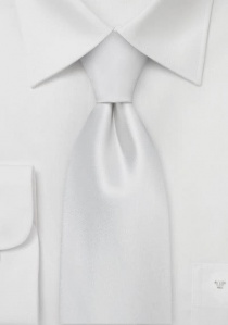 Edle Clip-Krawatte weiß