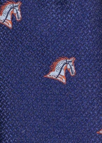 Cravatta da uomo d'affari alla moda blu navy