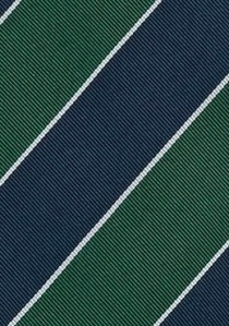 Cravatta di sicurezza classica a righe verde