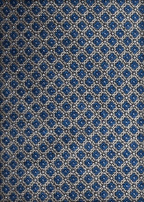 Cravatta di seta dal design a griglia blu scuro