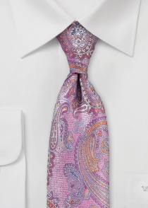 Cravatta Paisley rosa