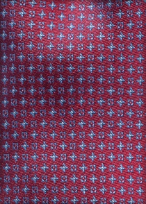 Cravatta business con motivo floreale rosso