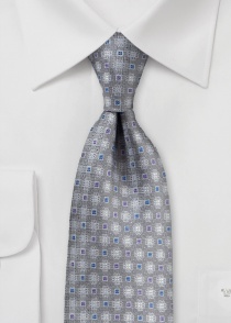 Cravatta ornamento business look argento