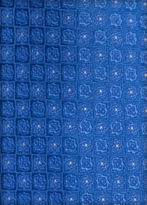 Cravatta ornamento look blu