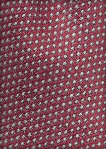 Cravatta in seta e lana bordeaux