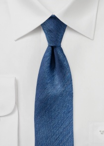 Cravatta blu acciaio marmorizzato