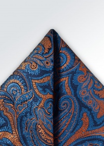 Sciarpa decorativa paisley arancione